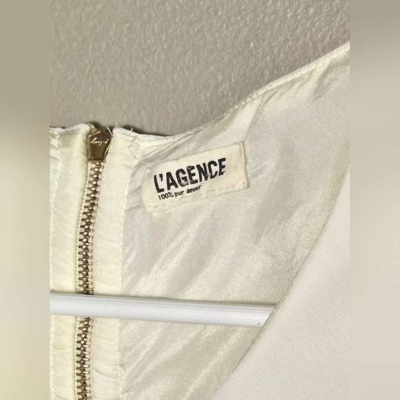 Women's L'agence 100% Pur Amour Silk Lined Bodycon Statement Piece Dress, Size 0 - Picture 4 of 5